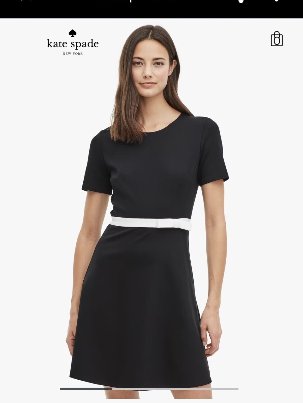 kate spade Bow Waist Ponte Dress